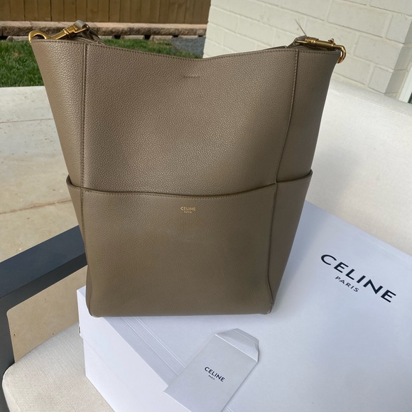 Celine Sangle Bucket Shoulder Bag Tan-✔️BOOM - Picture 3 of 16